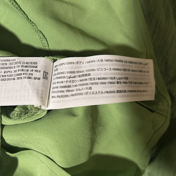 A&F Tie Front Mini Dress in Jade size SP - Picture 7 of 12